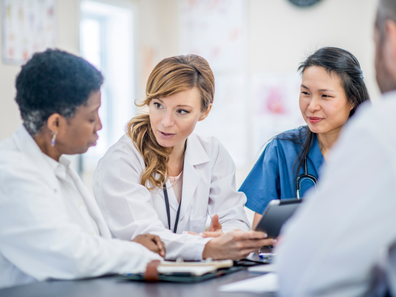 A group of doctors collaborating
